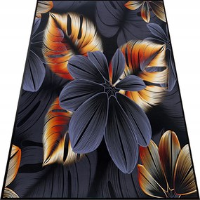 Nappali Szőnyeg 140x200 Modern Fekete Divatos Színes Nagy Mosható