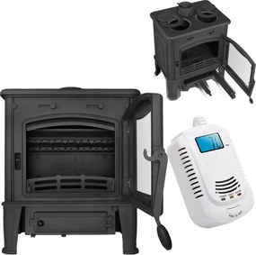 Kecske kályha öntöttvas kandalló 12,8KW 120mm 120m2-ig Stílusos Ajánlott Ferguss