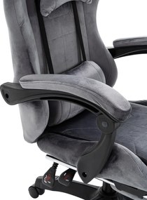 Irodai/gamer szék, szürke, LOPES