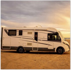 Poszterek 100x100 Lakókocsi naplementekor