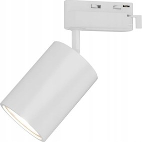 Világító sínlámpa Kika Track Bianco vezetékkel, fehér fej