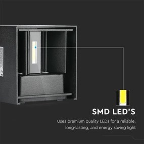 LED Kültéri fali lámpa LED/11W/230V 4000K IP65 fekete