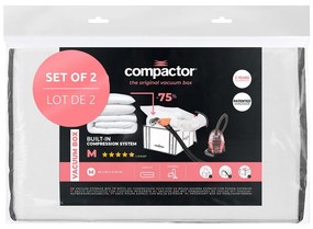 Vákuumos-megerősített textil ruhatároló doboz szett 2 db-os 42x25x25 cm Life – Compactor
