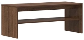 barna tölgyszínű szerelt fa TV-szekrény 100 x 40 x 40 cm