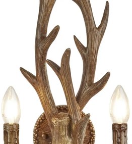 Searchlight 6412-2BR - Fali lámpa STAG 2xE14/40W/230V agancsok