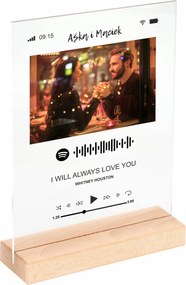 Képkeret az Ön fényképével Spotify dal Neki