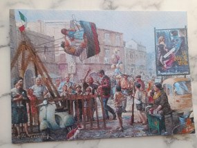 Grafika Keret Olaszország Neapol Napoli Dolce Vita