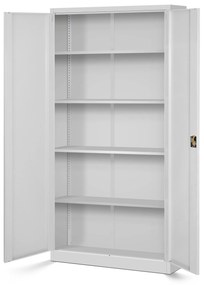 Set 4x fém iratszekrény JAN H, 900 x 1950 x 400 mm, szürke