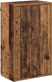 vidaXL Fürdőszoba Székény Öreg fa 39 x 23,5 x 65 cm Faanyag & Fém