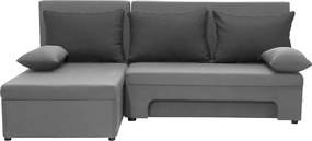 ERIS Kinyitható sarokkanapé Szürke/szürke