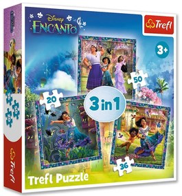 Gyermek puzzle - Disney Encanto - 3 az 1-ben