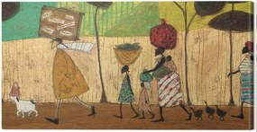 Vászonkép Sam Toft - Doris Helps Out on the Trip to Mzuzu