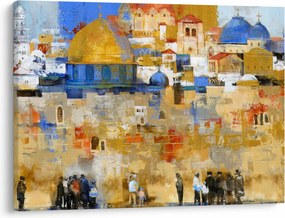 Kép - siratófal, Jerusalem, Israel (70x50 cm)