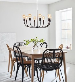 MARKSLÖJD 108291 AMISTOSO Modern Csillár Fekete E27 IP20