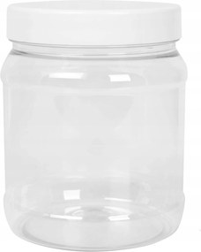 Kerek Befőttesüveg Műanyag Fedéllel A Tároláshoz Csavaros Tartály