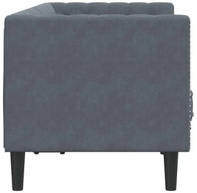 Chesterfield kanapé Sötétszürke 174 x 74.5 x 70.5 cm Bársony