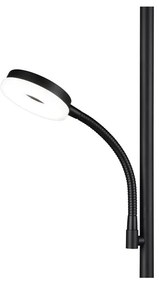 Fekete LED állólámpa (magasság 178 cm) Specter – Trio