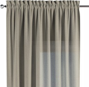 Csatornafüggöny frufruval 1 db 130x245cm barna