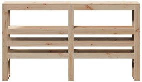 tömör fenyőfa fejtámla polcokkal 160 cm