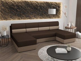 Sarok ülőgarnitúra U Radiant U1 (sötétbarna + bézs). 1057506