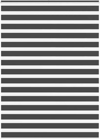 vidaXL zebrafüggönnyel fekete szövetszélesség 150,9 cm poliészter
