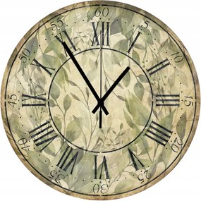 Falióra római számokkal, levél motívummal 45 cm