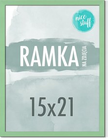 Képkeret 15x21 A5 Képkeret Fotó 21x15 Menta Zöld