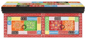 Fali TV szekrény 60x30x24 cm Szilárd Fa Durva Mangó