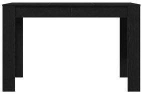 Fekete tölgy színű szerelt fa étkezőasztal 120 x 60 x 75 cm