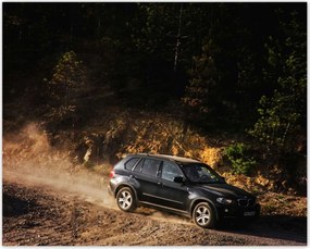 Poszterek 50x40 Fekete terepjáró Bmw