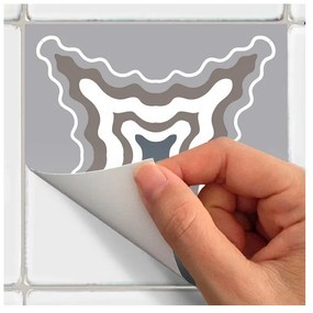 Orfeo 9 db-os dekor falmatrica szett, 10 x 10 cm - Ambiance