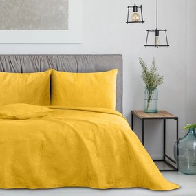 Okkersárga ágytakaró franciaágyra 200x220 cm Palsha – AmeliaHome