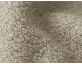 Világosbarna buklé kinyitható-tárolóhelyes sarokkanapé (bal oldali-heverő résszel) Pele – Makamii