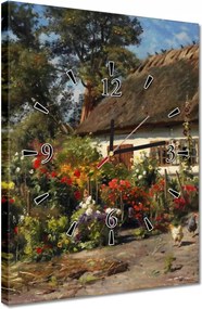 Órák 30x40 Vidéki házikó virágokkal