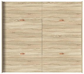 Ágykeret tárolóval fiókkal sonoma tölgy 200 x 200 cm Faanyag