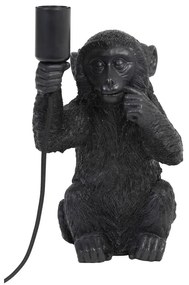 Fekete asztali lámpa (magasság 34 cm) Monkey – Light &amp; Living