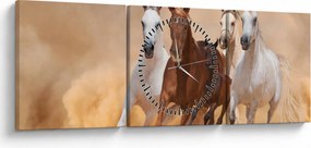 Kép - Lócsorda (órával) (90x30 cm)
