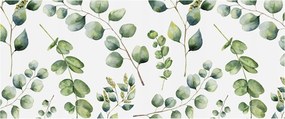 Divatos Flizelin Tapéta Ragasztóval Fali 3D Zöld levelek 250x104 Ragasztó