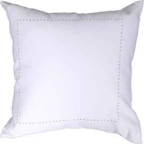 Glamour díszpárnahuzat 45x45 strasszokkal, fehér