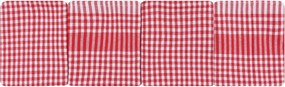 Pötikareli 10 részes pamut kéztörlő szett 45 × 65 cm, piros