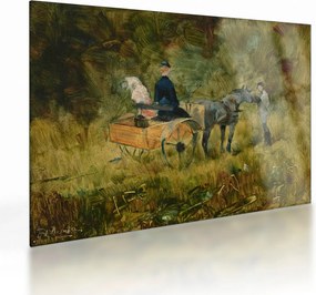 Üveg kép - Henri de Toulouse-Lautrec, The Trap, reprodukciók (70x50 cm)