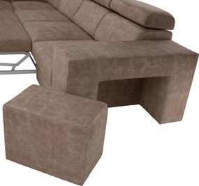 Ülőgarnitúra, bézs, balos, MALAGA BIG