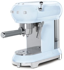 50-es évekbeli, Retro stílusú Espresso / Cappucino karos kávéfőző, 15 bar, 2 adag, pasztellkék - SMEG