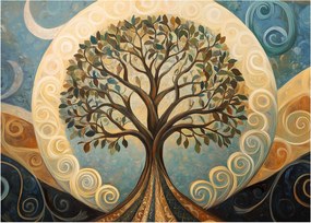 Kép – Életfa és spirálok (70x50 cm)