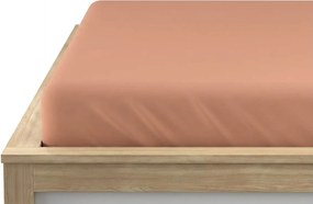Jersey gumis lepedő BASIC barack 90 x 200 cm