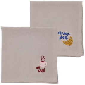 Textil szalvéta szett 2 db-os 40x40 cm Bistro – Södahl