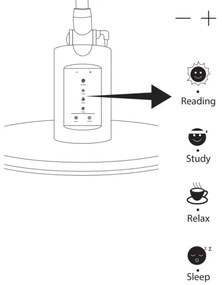 LED Dimmelhető érintős asztali lámpa OPTIMUM LED/7W/230V 3000/4000/6000K
