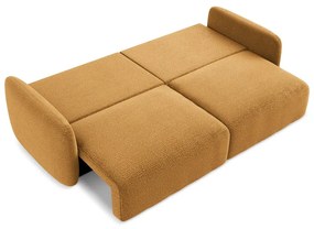 Narancssárga kinyitható-tárolóhelyes kanapé 238 cm Kalena – Makamii