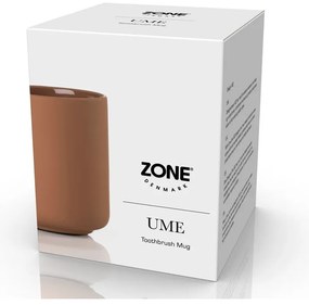 Narancssárga agyagkerámia fogkefetartó pohár Ume – Zone