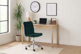 Sötétzöld irodai szék Q-020 VELVET